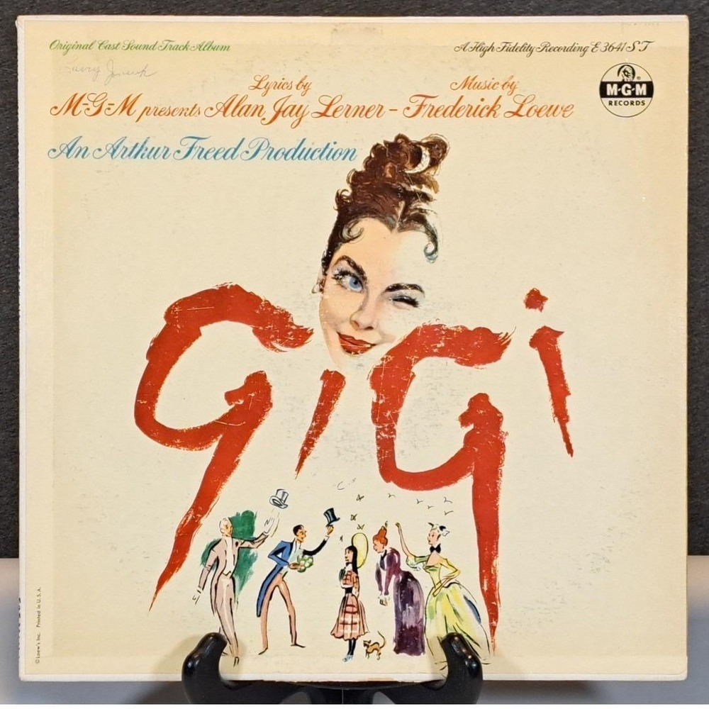 Gigi Original Cast Sound Track Vinyl LP Lerner Loewe MGM Records E3641 ST 1958